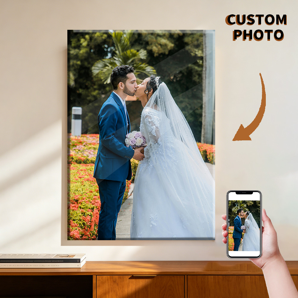 1 Stück personalisierte Fotos  – Engraved Wood Frame Bewertung und Preis