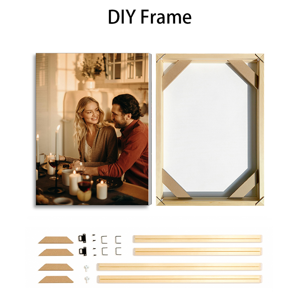 1-teilige individuelle Fotos m – Engraved Wood Frame Bewertung und Preis